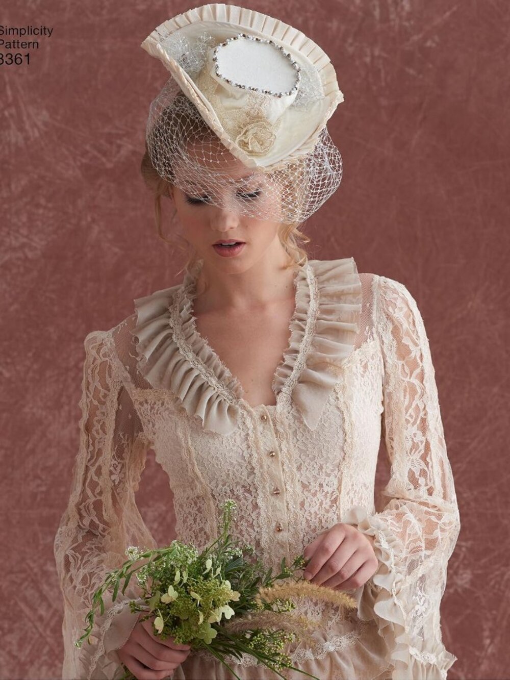 Misses Victorian Steampunk Hat Sewing Pattern Top Hat Bonnet Historical Costume - Picture 4 of 5